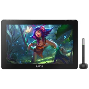 BOSTO Graphic Tablet BT-16HDK tablet graficzny Czarny 5080 lpi 344 x 194 mm USB