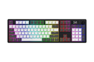HATOR Skyfall Pro Wireless 100 Gaming-tangentbord USB + RF Wireless + Bluetooth QWERTY US English Svart, Grå