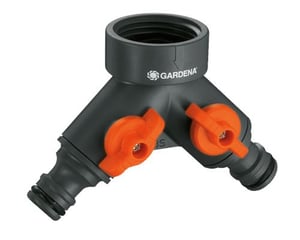 Gardena 940-20 Garten-Schlauchanschlüsse, schwarz, orange, 1 Stück