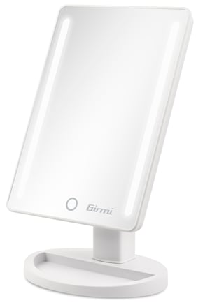 Girmi BE04 Makeup Mirror, Freestanding, Rectangular, White