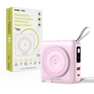 Mobile Origin PBT-03L-PNK bank mocy Litowo-polimerowy (LiPo) 10000 mAh Bezprzewodowe ładowanie Różowy