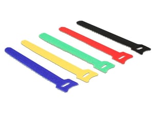 DeLOCK 18634 Nylon Cable Ties, Black, Blue, Green, Red, Yellow, 10 pcs.