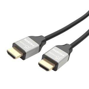 j5create JDC52 2 m HDMI Cable, Type A (Standard), Black, Gray