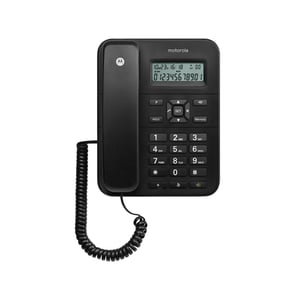 Motorola CT202 Analoges Telefon – Name und Identifizierung des Anrufers – Schwarz