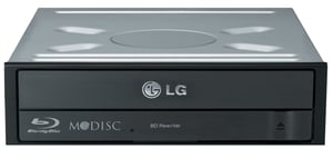 LG BH16NS55.AHLR10B optisk enhet, intern Blu-ray/DVD-kombinationsenhet, svart