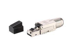 Stecker 121172 RJ-45, schwarz, Edelstahl