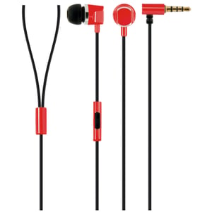 Schwaiger KH410R 531 Wired In-Ear Headphones, Black, Red