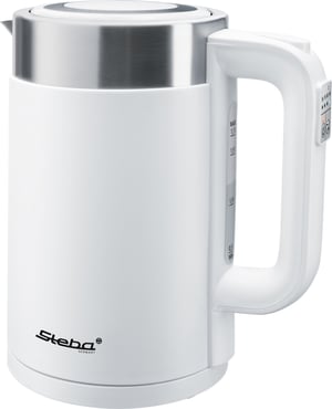 Steba WK 11 czajnik elektryczny 1,7 l 2200 W Stal nierdzewna, Biały