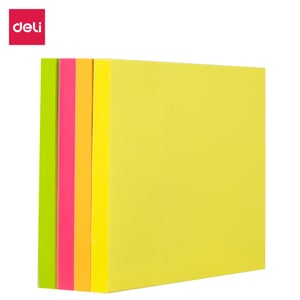 Deli EA03003 Selbstklebende Registerblätter, 100 Blatt. Rosa, Orange, Gelb, Rot, Grün