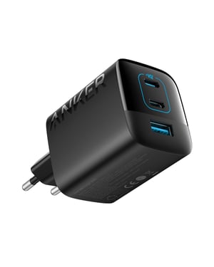 Anker 336 Charger (67W) Komputer przenośny, Telefon komórkowy, Laptop, Power bank, Smartfon, Smartwatch, Tablet, Oglądaj, Elektrodzież Czarny USB Szybkie ładowanie Wewnętrzna