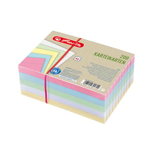 Herlitz 50041145 Catalog Card, Multicolor, 200 pcs.