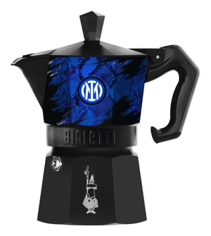 Bialetti Moka Express 3 tazze Inter Kawiarka moka 0,15 l Czarny, Niebieski
