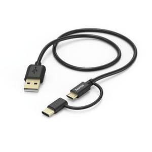 Hama 178327 USB-Kabel USB 2.0 1 m USB A – Micro-USB A Schwarz