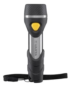 Varta Day Light Multi LED F10 Aluminium, schwarze Taschenlampe als Schlüsselanhänger