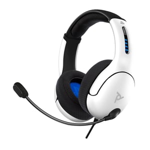 PDP LVL50 Wired Gaming Headset with Headband, White