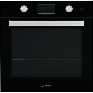 Indesit IFW 65Y0 J BL Backofen 66 l Schwarz, Edelstahl