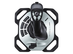 Logitech G 942-000031 Gaming Controller, Black, White, USB 2.0, Digital Joystick, PC