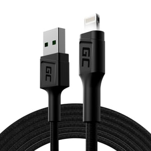 Green Cell Kabel GC Ray USB - Lightning 200cm do iPhone, iPad, iPod, biały LED, szybkie ładowanie
