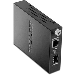 Trendnet TFC-1000MGA Internal 1000 Mbit/s Multifunction Network Converter, Black, Silver