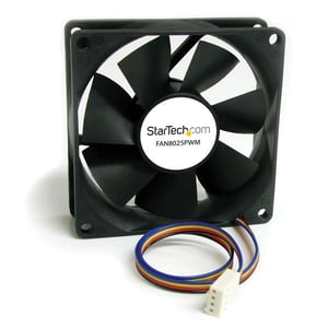 StarTech FAN8025PWM Computer Cooling System Computer Case 8 cm Fan Black