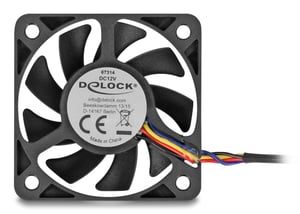 DeLOCK 67314 system chłodzenia komputerów Obudowa komputera Wentylator 5 cm Czarny 1 szt.