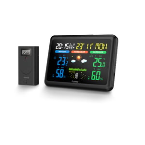 Hama 00185861 Digitale Wetterstation Schwarz Batterie/USB