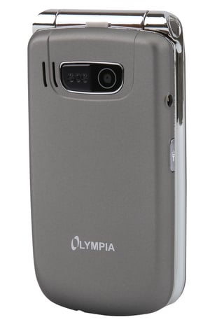 Olympia Style Plus 6,1 cm (2,4") 80 g Silver, Grå Telefon för nybörjare