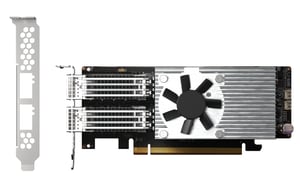QNAP QXG-100G2SF-E810 karta sieciowa Wewnętrzny Włókno 100000 Mbit/s