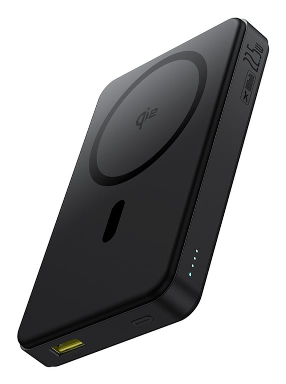 фото Зовнішній акумулятор (павербанк) Baseus Airpow || Qi2 Magnetic Power Bank 10000mAh 22.5W Black (P10080000123-00)