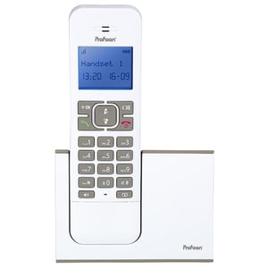 Profoon PDX-8400 WT/TE telefon Telefon w systemie DECT Nazwa i identyfikacja dzwoniącego Biały