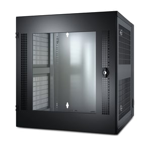 APC NetShelter WX väggmonterat skåp 13U med glasdörr, svart