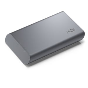 LaCie Mobile SSD Secure med Thunderbolt-teknik, 2 TB, USB Type-C 3.2 Gen 2 (3.1 Gen 2), grå