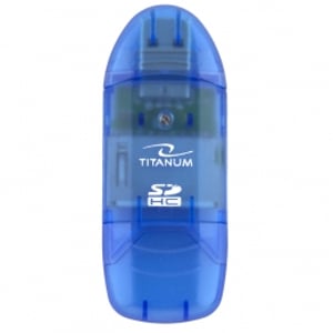 TITANUM TA101B czytnik kart USB 2.0 Niebieski