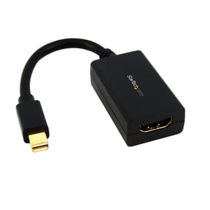 StarTech MDP2HDMI Cable Adapter, 0.13 m, Mini DisplayPort to HDMI Type A (Standard), Black