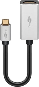 Goobay 60194 externe USB-Grafikkarte Schwarz, Silber