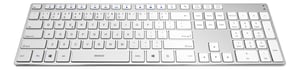 Deltaco TB-802-W-LT Keyboard with Included Mouse, Universal RF Wireless, Lithuanian, White, Silver