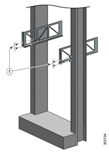Cisco C9407-SHELF-KIT= monteringssats i stål