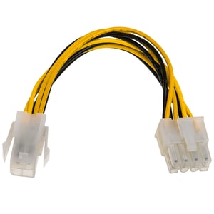 Akyga AK-CA-10 kabel zasilające Czarny, Żółty 0,15 m