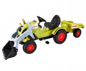 BIG CLAAS Celtis Loader + Trailer Ride-On Tractor