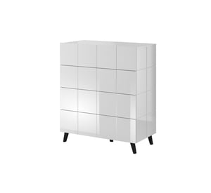 Cama komoda 4S REJA biały połysk/biały połysk