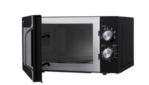Sharp R-204BA Czarny, Srebrny Mikrofalówka Solo Blat 20 l 800 W