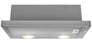 Beko HNT61210X Semi-Built-In (Pull-Out) Stainless Steel Range Hood, 280 m³/h