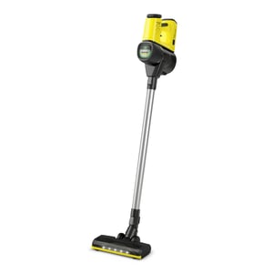 Kärcher VC 6 Cordless ourFamily Upright Vacuum Cleaner, Battery-Powered, Dry Cyclonic, HEPA, Bagless, 0.8 L, Black, Yellow, 2.5 Ah