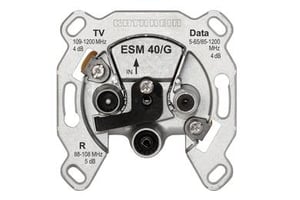 Kathrein ESM 40/G eluttag för TV + radio, metallic
