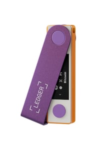 Ledger Nano X USB Flash Drive Hardware Wallet Orange, Purple