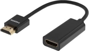 Deltaco HDMI-1088 kabel HDMI 0,1 m HDMI Typu A (Standard) Czarny