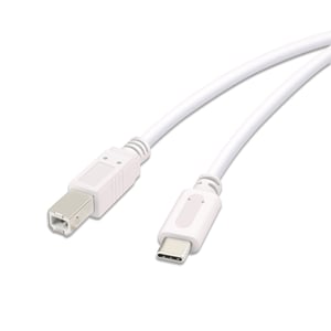 Vivanco 45356 3-meter USB Cable (USB-C to USB-B), White