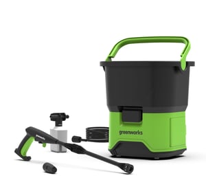 Greenworks 5104507 podkładka ciśnieniowa Wyprostowany Bateria 300 l/h Czarny, Zielony