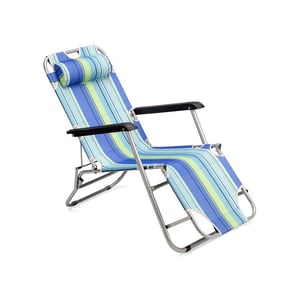 Nils NC3024 Strandliege Blau Oxford Liege-/Sitzposition