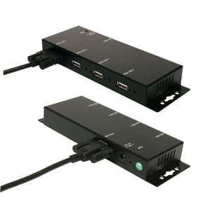 EXSYS External 4 Port USB 2.0 HUB 480 Mbit/s Czarny